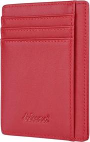 img 4 attached to Men's Minimalist Wallet with Secure Credit Card Holder and Money Organizer