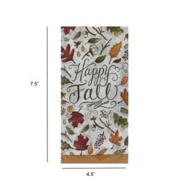 img 1 attached to 🍂 Thanksgiving Holiday Guest Towels Buffet 2-ply Paper Napkins with 'Happy Fall' Scripty (Pack of 2) 20 ct Each - Improved SEO