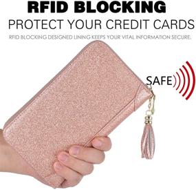 img 1 attached to Elegance meets Security: Easyoulife Leather Credit Card Holder for Women's Wallets and Handbags