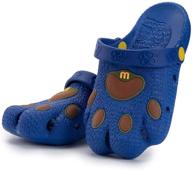 👟 meckior toddler backstrap lightweight slippers - comfortable boys' shoes logo