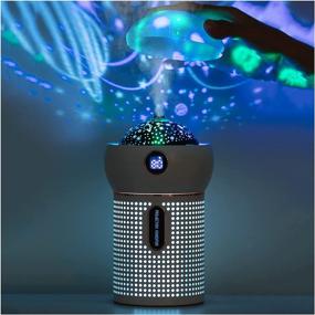 img 4 attached to 🌟 SHUYUNI Kids & Baby Bedroom Humidifiers, 630ml Cool Mist High Capacity, 6-Color Starry Night Light 360° Rotation Projector, Whisper-Quiet, Waterless Auto-Off, BPA Free, Christmas Gift