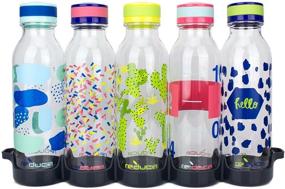 img 4 attached to 💧 Reduce WaterWeek Reusable Water Bottle Set, 20oz - Plastic Reusable Water Bottle Set of 5 with Fridge Tray - BPA-Free, Leak Proof Twist Off Cap - Blissful Hydration Solution