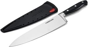 img 1 attached to 🔪 Farberware Edgekeeper 8 Inch Chef Knife: Self-Sharpening Sleeve & Triple Riveted Design - Black