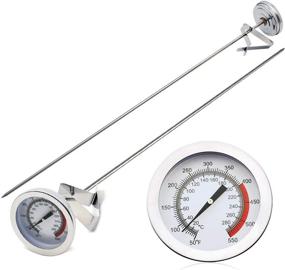 img 4 attached to 🌡️ KT THERMO Deep Fry Cooking Thermometer with 15&#39;&#39; Stainless Steel Probe - Fast Instant Read, Optimum Temperature Zones for Turkey, Beef, Lamb, Seafood