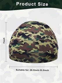 img 3 attached to 🧢 Syhood 4-Piece Men Skull Caps: Soft Cotton Beanie Sleep Hats for Men and Women - Stretchy Helmet Liner and Multifunctional Headwear