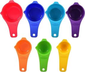 img 3 attached to 15-Piece Set of DOTINGHUX Measuring 🌈 Cups and Spoons in Various Vibrant Colors