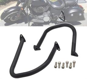 img 4 attached to 🛠️ Highway Crash Bars with Black Rear Engine Protect Guard for Indian Chief Chieftain Springfield Vintage Dark Horse Roadmaster 2015-2021