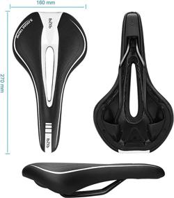 img 1 attached to 🚲 Padded Waterproof Bike Seat: IPSXP Comfortable Saddle for Men and Women, Road Bike, City Bike, MTB