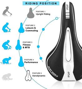 img 3 attached to 🚲 Padded Waterproof Bike Seat: IPSXP Comfortable Saddle for Men and Women, Road Bike, City Bike, MTB