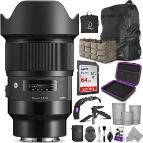 img 4 attached to 📷 Optimize SEO: Sigma 20mm f/1.4 DG HSM Art Lens for Sony E Mount Cameras - Including Altura Photo Advanced Accessory and Travel Bundle