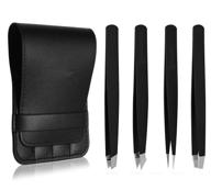 men's professional stainless tweezers set - precision shave & hair removal tools logo