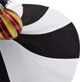 img 2 attached to 🎄 Gireshome 36-inch Patchwork Black and White Polar Fleece Lollipop Design Christmas/Halloween Tree Skirt - Xmas Tree Decoration Merry Christmas Supplies - Christmas Decoration