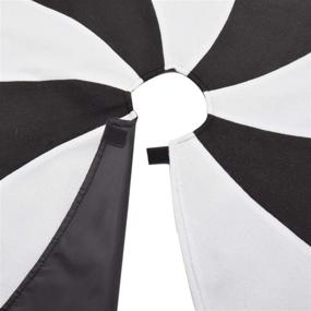 img 1 attached to 🎄 Gireshome 36-inch Patchwork Black and White Polar Fleece Lollipop Design Christmas/Halloween Tree Skirt - Xmas Tree Decoration Merry Christmas Supplies - Christmas Decoration