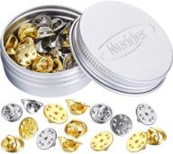 🦋 50-piece set of replacement brass butterfly clutch badge insignia clutches pin backs (gold/silver) logo