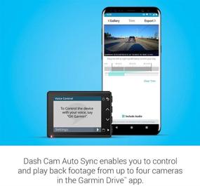 img 1 attached to 📷 Garmin Dash Cam 66W: Дополнительно широкий обзор 180 градусов, 1440P HD, ЖК-экран, голосовое управление и компактный дизайн – черный (восстановленный)