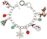 lux accessories christmas snowflake reindeer girls' jewelry logo