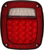 🔴 grote g5082-5 hi count led stop tail turn light: rh without sidemarker - red logo