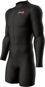 img 3 attached to 🚴 Sparx Pro Team Long Sleeve Cycling Skinsuit | 3D Pad | Bike Racing Suit | Cycle Kit