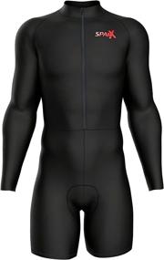 img 2 attached to 🚴 Sparx Pro Team Long Sleeve Cycling Skinsuit | 3D Pad | Bike Racing Suit | Cycle Kit