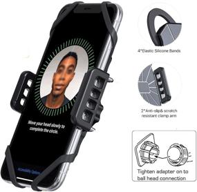 img 2 attached to 📱 Optimized Universal GPS Smartphone Beanbag Dash Dashboard Friction Mount Holder for All iPhone and Galaxy Models up to 3.75 inch Wide