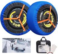 jshanmei car tire snow socks traction cover: anti slip winter alternative for car/suv/truck (46) logo