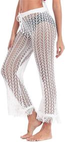 img 4 attached to Blingfit Womens Harem Trousers Chiffon Women's Clothing for Swimsuits & Cover Ups