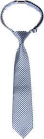 img 1 attached to Woven Pre-Tied Stripe Textured Boys' Neckties 👔 by Retreez - Fine Accessories for Stylish Attire
