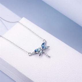 img 1 attached to 🐉 Splendid Sterling Silver Dragonfly Necklace – Perfect Dragonfly Jewelry Gift for Her!