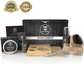 img 3 attached to 🎁 Complete Striking Viking Beard Grooming Kit: Beard Care Oil, Balm, Shampoo, Comb, Brush, Scissors - Perfect Gift for Men, Him, Dad!