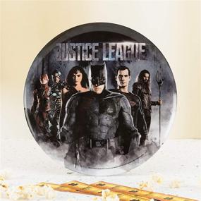 img 2 attached to 🦸 Zak Designs Justice League 10-inch Resilient Melamine Plate, Justice League Episode 1