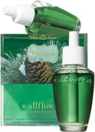 🌲 bath and body works refreshed appearance! evergreen wallflowers 2-pack refills логотип