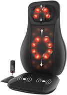 chitronic rolli-fit shiatsu neck &amp; back massager with heat, advanced 2d&amp;3d full back kneading shiatsu massager featuring 12 massage nodes, massage chair pad for effective relief from shoulder, back, and waist pain logo