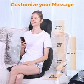 img 2 attached to CHITRONIC Rolli-Fit Shiatsu Neck &amp; Back Massager with Heat, Advanced 2D&amp;3D Full Back Kneading Shiatsu Massager featuring 12 Massage Nodes, Massage Chair Pad for Effective Relief from Shoulder, Back, and Waist Pain