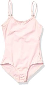 img 3 attached to Capezio Girls' Adjustable Straps Camisole Leotard: High-quality, Comfortable Dancewear
