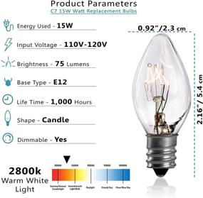 img 2 attached to Эффективные заменяемые люстры: накаливания E12 Candelabra лампы