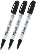 🖊️ sharpie fine point paint markers [set of 3], black - permanent & quick drying logo