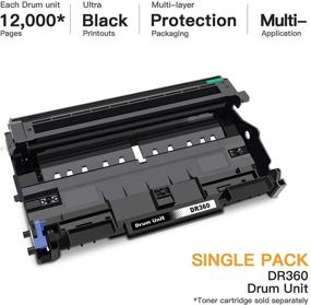 img 3 attached to 🖨️ E-Z Ink (TM) Compatible Brother DR360 Drum Unit Replacement for DCP-7040 DCP-7030 MFC-7840W MFC-7340 MFC-7440N HL-2140 HL-2170W HL-2150N - 1 Drum Unit