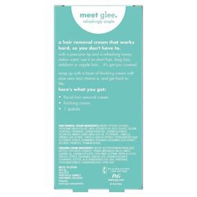 img 3 attached to 🧖 JOY Glee Facial Hair Removal Cream Kit - 2 Facial Hair Removal Creams + Finishing Cream + Face Mask Applicator, Pink, 1 Count