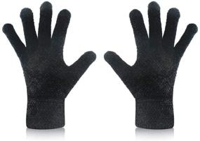 img 4 attached to 🧤 Stay Warm and Connected: Tomily Unisex Winter Chenille Texting Gloves