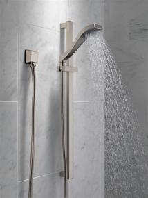 img 3 attached to 🚿 Dive into Luxurious Showers with the Delta Faucet Dryden Single-Spray Touch-Clean Wall-Mount Slide Bar Hand Held Shower – Stainless Steel