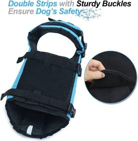 img 1 attached to 🐶 Premium Vivaglory Dog Life Jackets: Enhanced Safety with Extra Padding and Lifesaver Preserver for Pet Water Activities