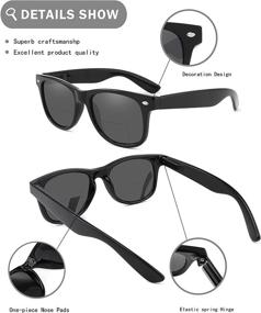 img 2 attached to 🕶️ Men and Women's Bifocal Sunglasses: 3 Pairs of Outdoor Reading Glasses with Spring Hinge