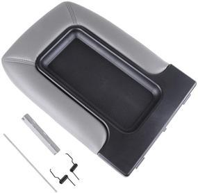 img 4 attached to OCPTY Auto Center Console Lid Repair Kit For 2001 2002 2003 2004 2005 2006 2007 For GMC Sierra For Silverado(Gray)