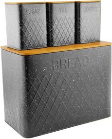 img 2 attached to Organize and Preserve Freshness: HausRoland Stainless Steel Bread Box, Ideal for Kitchen Counter Storage of Loaves, Pastries, and Dry Food (Grey, GS-03052-A405)