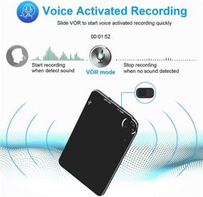 img 3 attached to 🎙️ Hfuear Voice Activated Recorder - Ultra Slim 16GB Digital Audio Sound Recorder with Long Hours Recording Capacity of 1160 Hours, 72 Hours Battery Life - Suitable for Meetings and Lectures