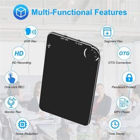 img 1 attached to 🎙️ Hfuear Voice Activated Recorder - Ultra Slim 16GB Digital Audio Sound Recorder with Long Hours Recording Capacity of 1160 Hours, 72 Hours Battery Life - Suitable for Meetings and Lectures