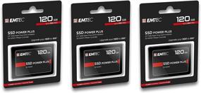 img 1 attached to EMTEC 120GB X150 Power Plus SSD 3-Pack: 3D NAND 2.5” SATA III Internal Solid State Drive (SSD)
