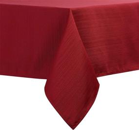 img 4 attached to 🍷 CAROMIO Waterproof Burgundy Square Tablecloth: Durable Protection for Your Table