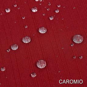 img 1 attached to 🍷 CAROMIO Waterproof Burgundy Square Tablecloth: Durable Protection for Your Table