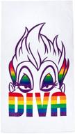 🧜 jay franco disney villains diva fabulous large pride towel with ursula - super soft & absorbent, 34 x 64 inches (official disney product) logo